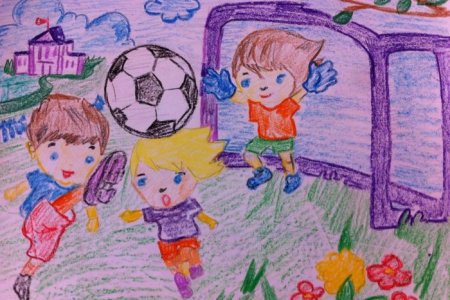 Рисунок на тему футбол