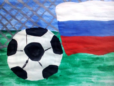 Аппликация на тему футбол