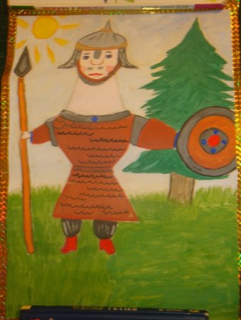 Рисование богатыря