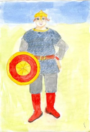 Детские рисунки богатырей