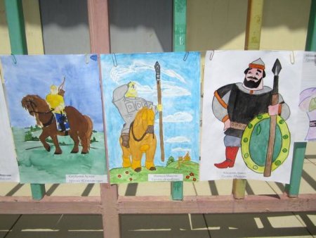 Рисование богатыри подготовительная группа