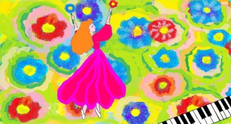 Рисование вальс цветов