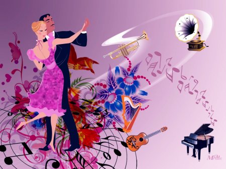 Открытка цветы в танцах