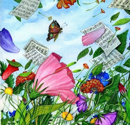 Вальс цветов иллюстрации