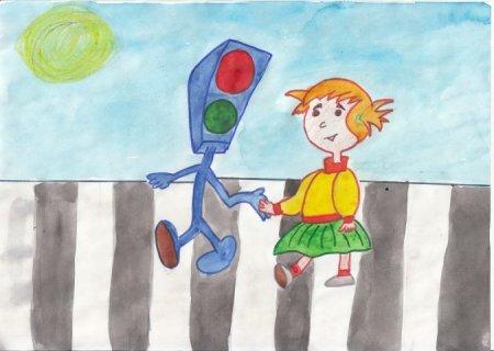 Рисунок на тему светофор