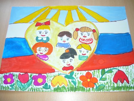 Аппликация на тему Россия