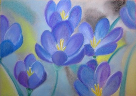 Рисование цветы весной