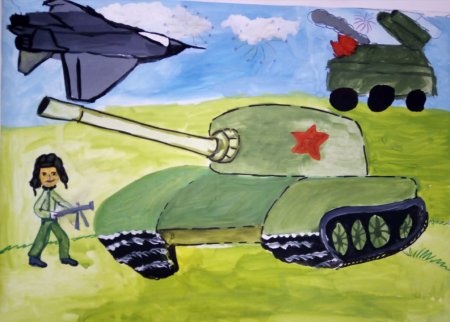 Рисование наша армия родная