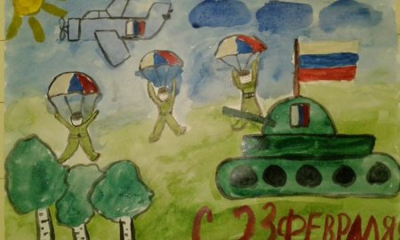 Конкурс рисунков наша армия сильна
