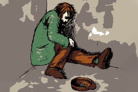 Бедность рисунок