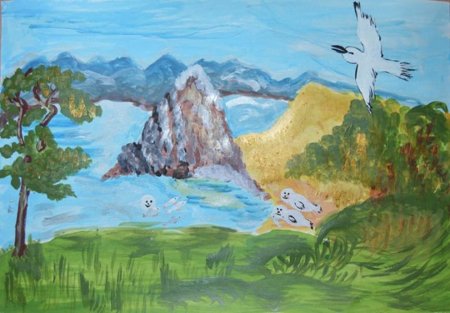 Байкал для рисования