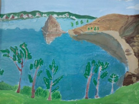 Рисунок Байкала для детей