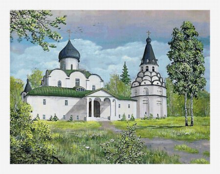 Картина Александровская Слобода береста