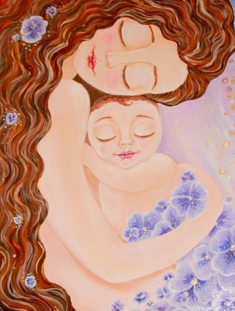 Рисунок на тему материнство