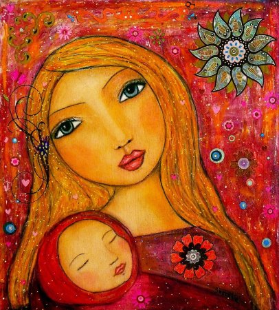 Рисунок ко Дню матери