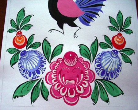 Городецкая кистевая роспись