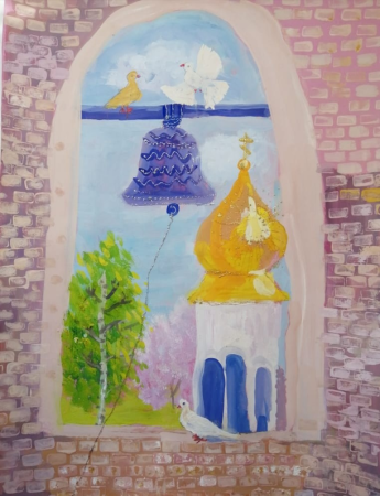 Рисунок на тему Пасхальный звон