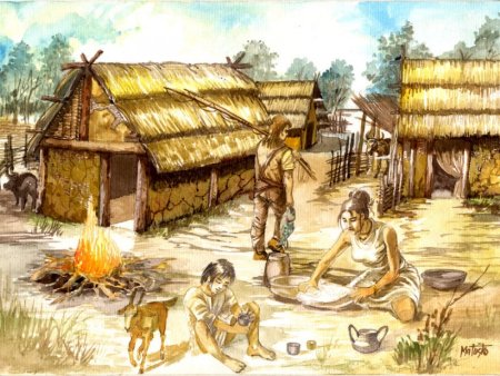 Поселок древних земледельцев и скотоводов