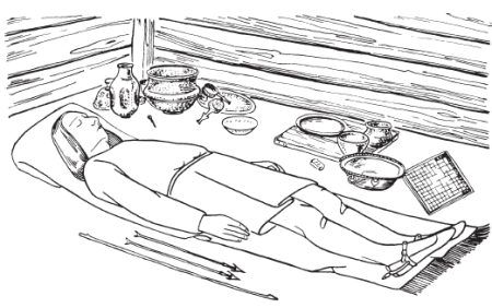 Иллюстрация похороны вождя