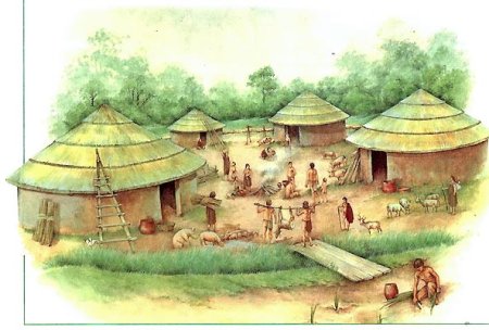 Тростниковые Хижины в древней Индии