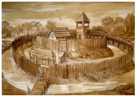 Частокол древняя Русь деревня