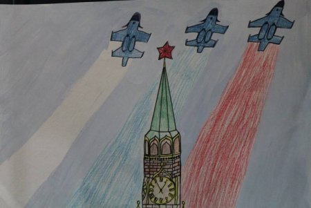 Рисование парад Победы
