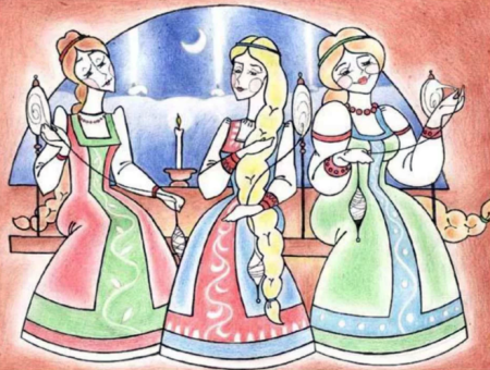 Сказка о царе Салтане три девицы