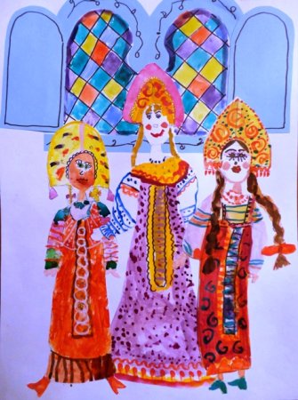 Три девицы под окном