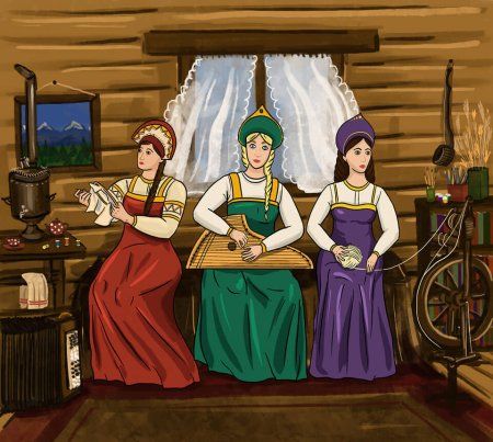 Сказка о царе Салтане три девицы под окном