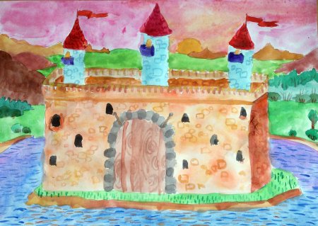 Дом детский рисунок