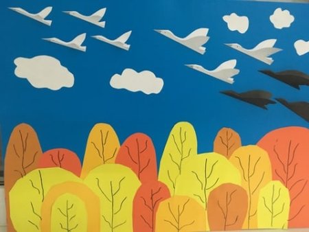 Аппликация в подготовительной