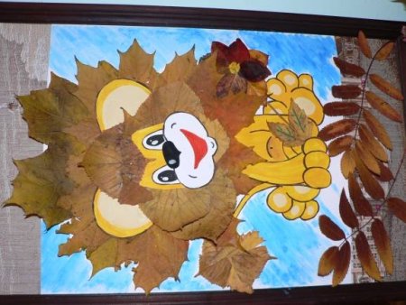 Аппликация на тему осень