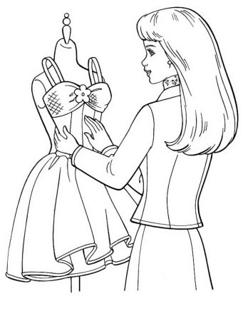 Профессия дизайнер раскраска