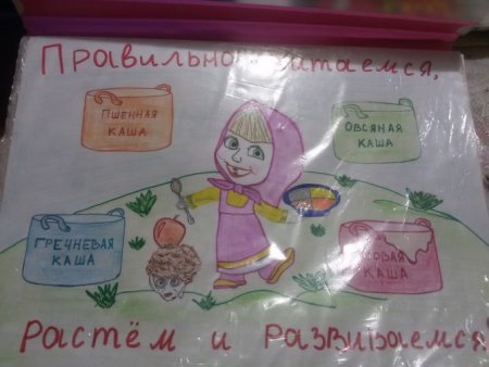 Плакат на тему здоровое питание