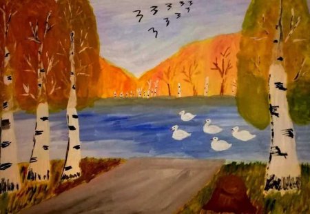 Рисунок на тему природа родного края