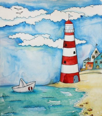 Рисунки на морскую тему