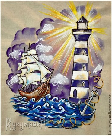 Рисование морская тематика