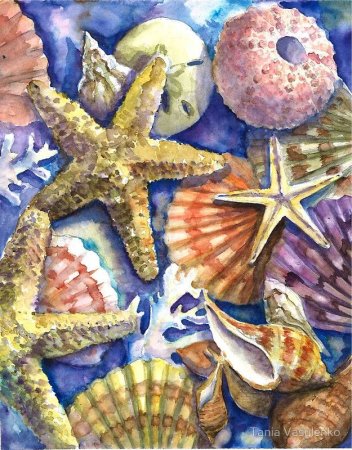 Рисование морская тематика