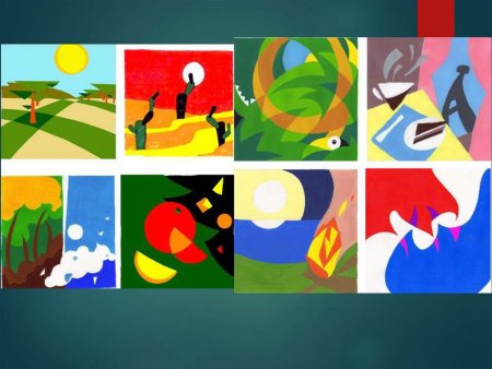 Свободные формы линии и тоновые пятна