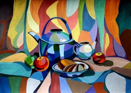 Супрематический тематический натюрморт