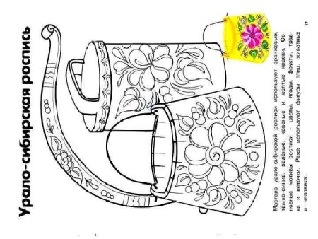 Раскраски народных промыслов для детей