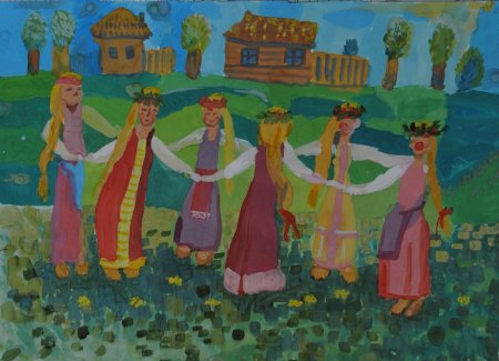 Масленица рисунок
