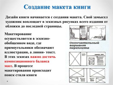 Разработка макета книги