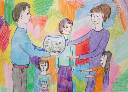 Детский рисунок футбол