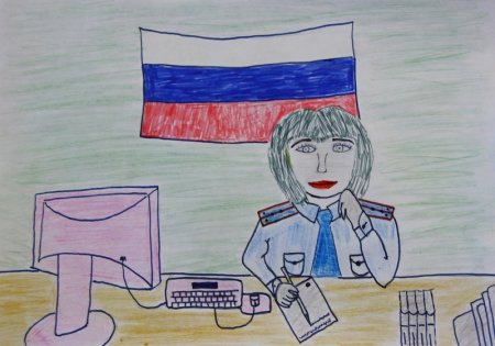 Рисование милиционер