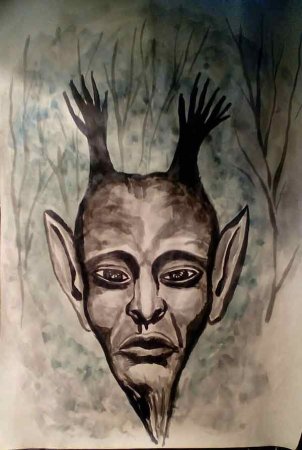 Рисунок к балладе Лесной царь