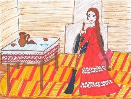 Сказка о мёртвой царевне и семи богатырях детские рисунки