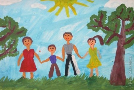 Конкурс рисунков моя семья