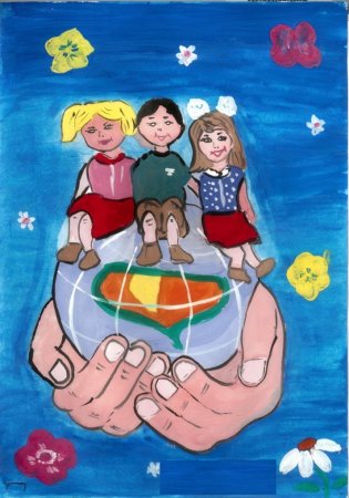 Рисование на тему дружат дети всей земли