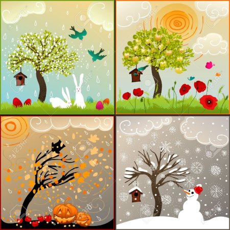 Времена года рисунок